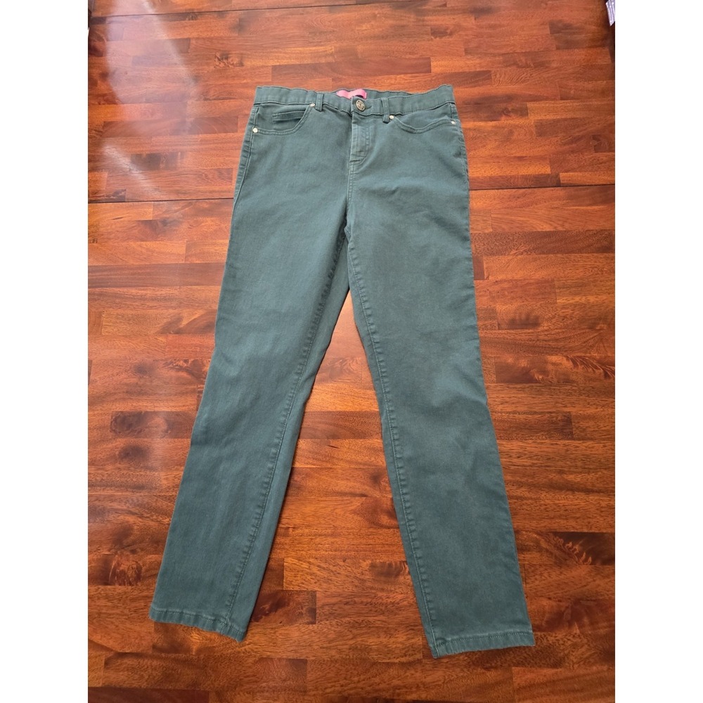 Lily Pulitzer Women's Jeans Size 10 Stretchy Cotton Spandex Green